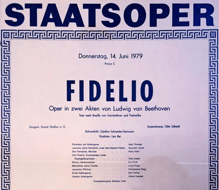 1979-06-14, Conducting Fidelio at the Vienna Staatsoper