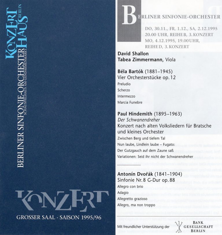 1995-12, Conducting the Berliner Sinfonie-Orchester