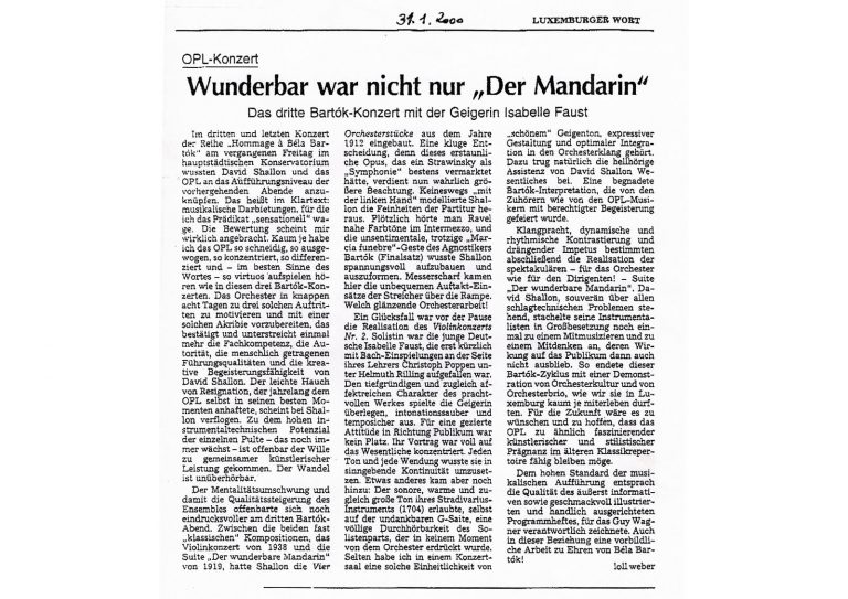 2000-01, Hommage à Bartók, Luxembourg Philharmonic Orchestra, Review in german-3